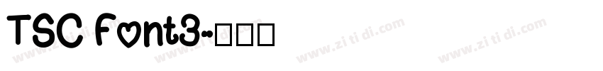 TSC Font3字体转换